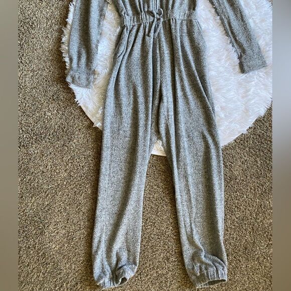 Habitual Pants Jumpsuit One Piece Gray Stretchy Girls Size 12 - Picture 4 of 10